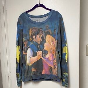Disney Hot Topic Tangled Rapunzel long sleeve shirt Size Large
